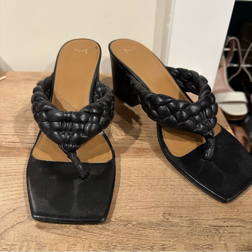 Marc Fisher Black Heeled Sandals